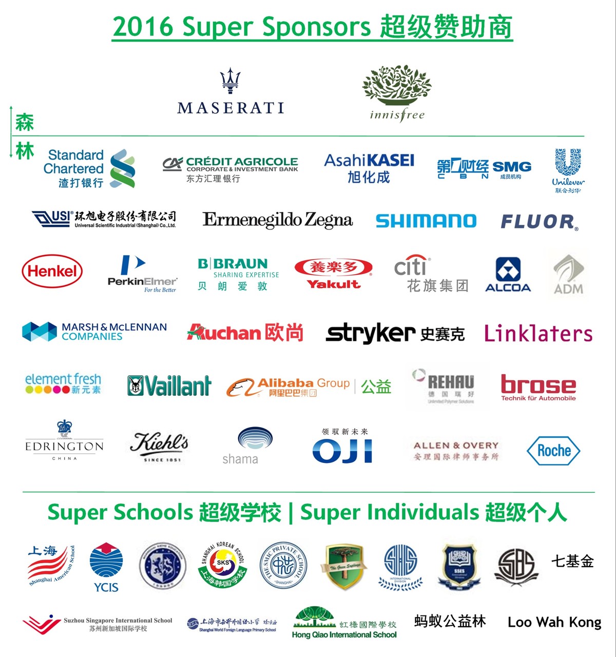 2016 Super Sponsors